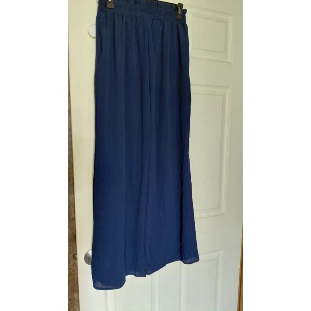 Navy blue Palazzo Pants-M